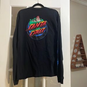 Santa Cruz Skateboards Black Long Sleeve Tee